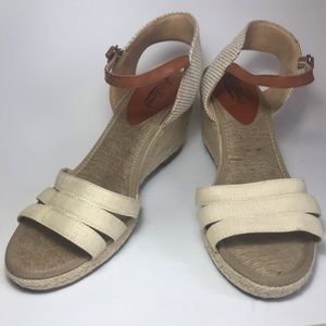 Lucky Brand Espadrille Wedge Tan Sandal- 10M